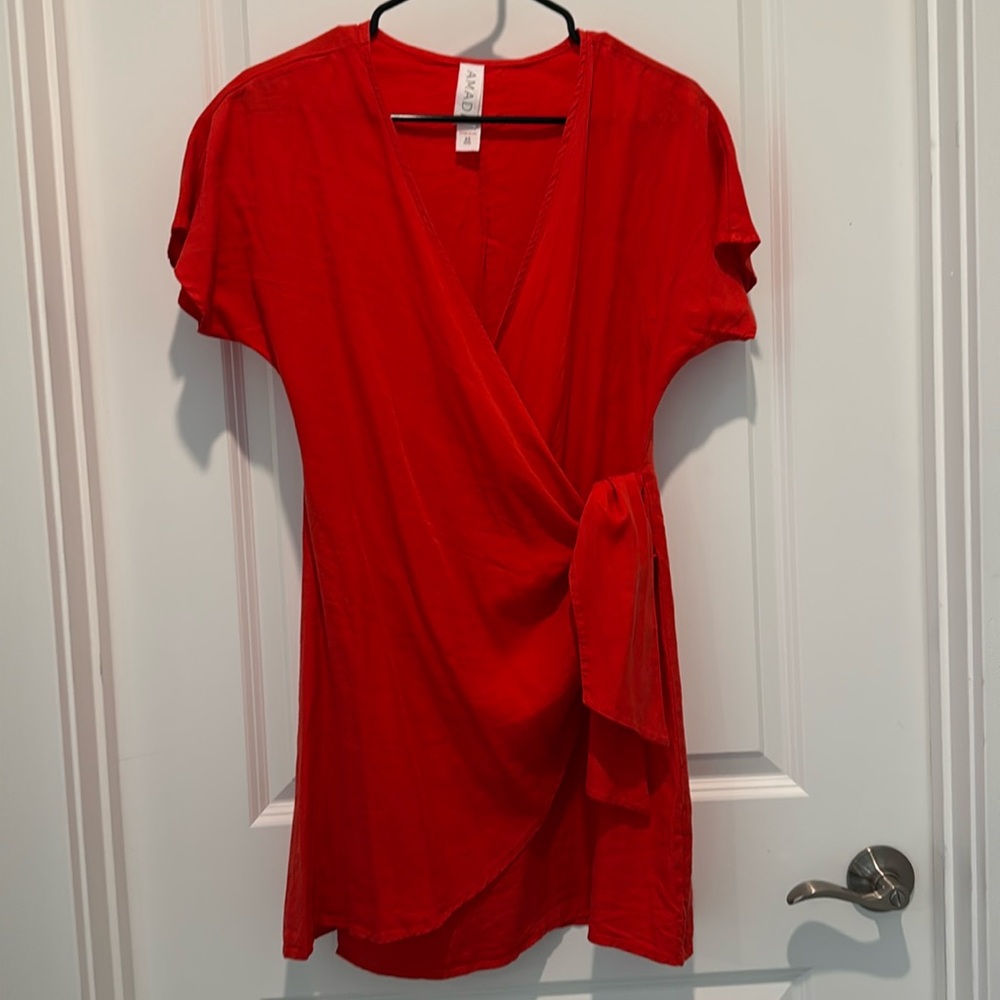 Amadi Red Warp Dress, XSP